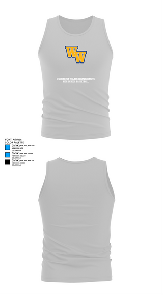 Tank Top, Washington-Wilkes Comprehensive High School Basketball, Women's Basketball, Teamtime, Team time, sublimation, custom sports apparel, team uniforms, spirit wear, spiritwear, sports uniforms, custom shirts, team store, custom team store, fundraiser sports, apparel fundraiser