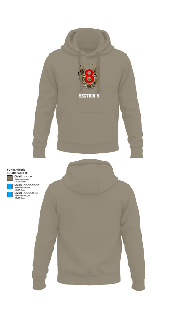 Hoodie, Section 8, , Teamtime, Team time, sublimation, custom sports apparel, team uniforms, spirit wear, spiritwear, sports uniforms, custom shirts, team store, custom team store, fundraiser sports, apparel fundraiser