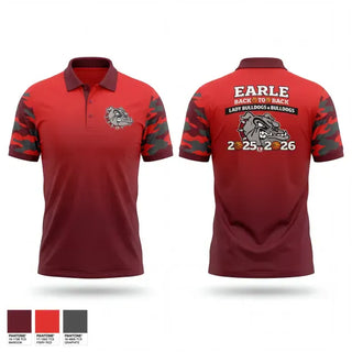 Short Sleeve Performance Polo, EARLE BULLDOGS, Men's Basketball, Teamtime, Team time, sublimation, custom sports apparel, team uniforms, spirit wear, spiritwear, sports uniforms, custom shirts, team store, custom team store, fundraiser sports, apparel fundraiser