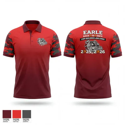 EARLE BULLDOGS 41399226 Short Sleeve Performance Polo - 1
