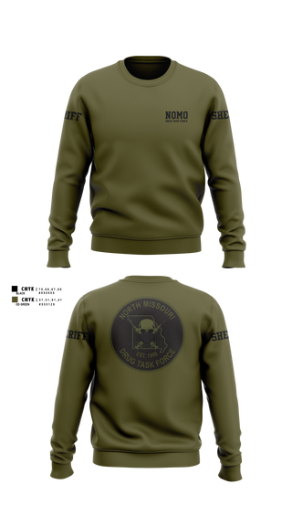 Crew Neck Sweatshirt, North Missouri Drug Task Force, Police, Teamtime, Team time, sublimation, custom sports apparel, team uniforms, spirit wear, spiritwear, sports uniforms, custom shirts, team store, custom team store, fundraiser sports, apparel fundraiser