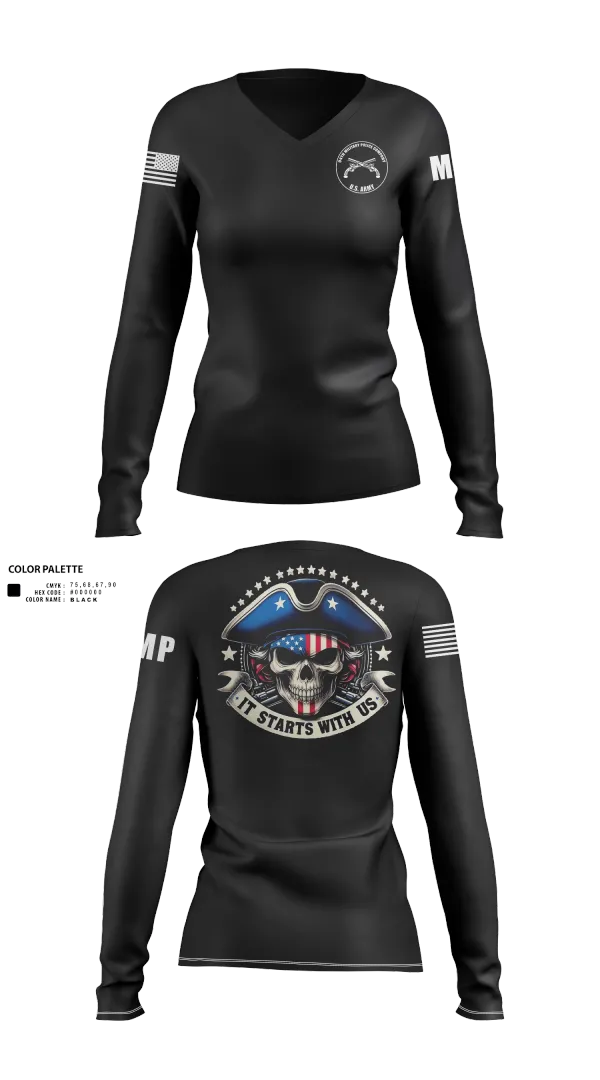 Womens Long Sleeve Vneck Shirt, , Army, Teamtime, Team time, sublimation, custom sports apparel, team uniforms, spirit wear, spiritwear, sports uniforms, custom shirts, team store, custom team store, fundraiser sports, apparel fundraiser