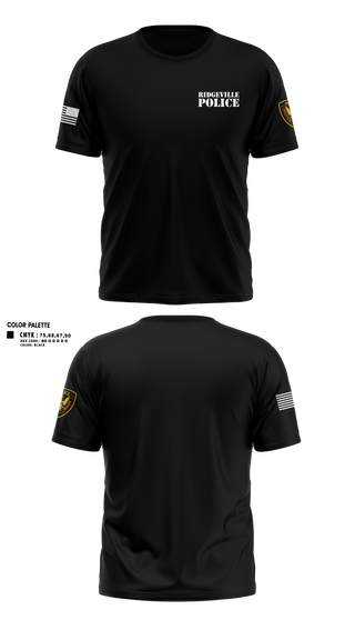 Short Sleeve Performance Shirt, Ridgeville Police, Police, Teamtime, Team time, sublimation, custom sports apparel, team uniforms, spirit wear, spiritwear, sports uniforms, custom shirts, team store, custom team store, fundraiser sports, apparel fundraiser