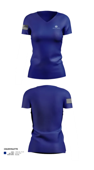 Womens Short Sleeve Vneck Shirt, RSS E-Town, , Teamtime, Team time, sublimation, custom sports apparel, team uniforms, spirit wear, spiritwear, sports uniforms, custom shirts, team store, custom team store, fundraiser sports, apparel fundraiser