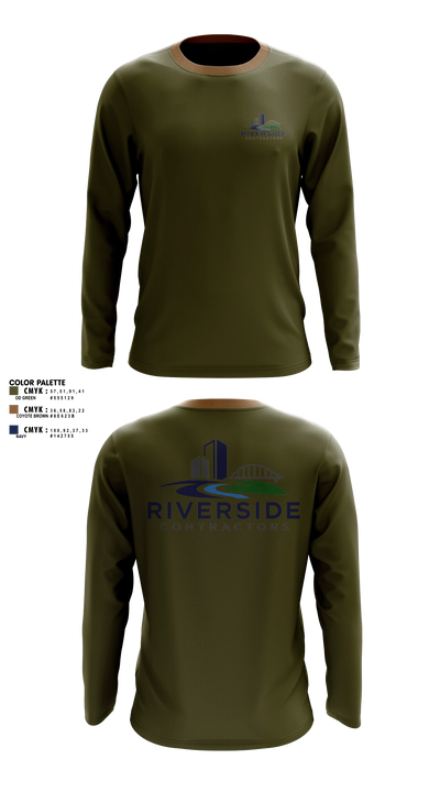 Riverside Contractors LLC Long Sleeve Performance Shirt 1
