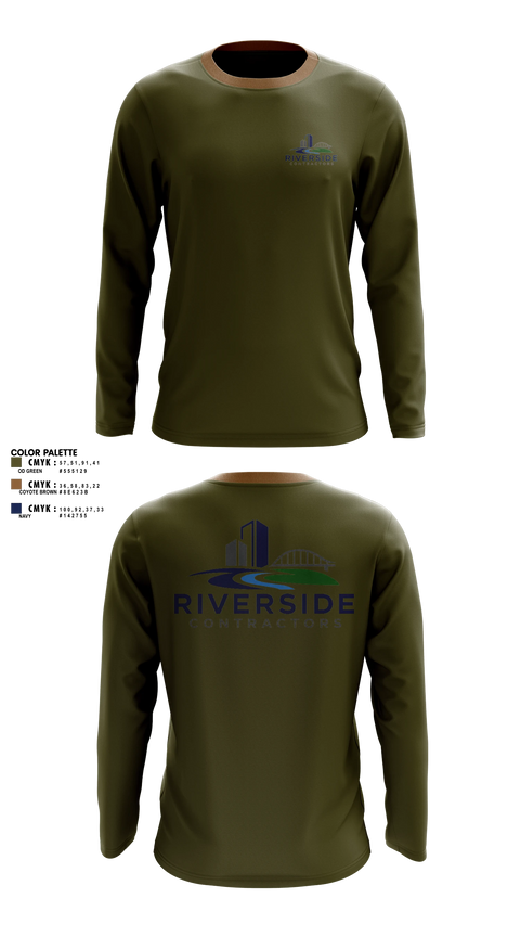 Long Sleeve Performance Shirt, Riverside Contractors LLC, , Teamtime, Team time, sublimation, custom sports apparel, team uniforms, spirit wear, spiritwear, sports uniforms, custom shirts, team store, custom team store, fundraiser sports, apparel fundraiser