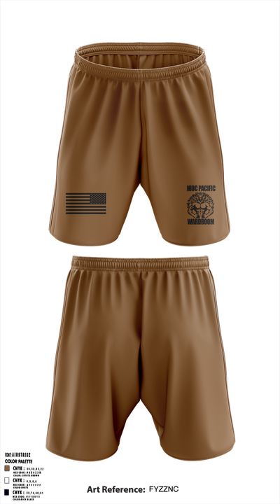 NIOC Pacific Officers Association 26221962 Athletic Shorts With Pockets - 1