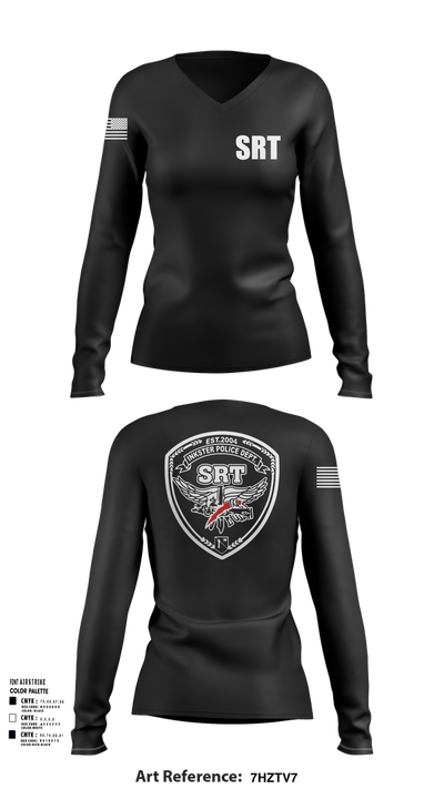 Pocola SRT 80732164 Women's Long Sleeve V-neck Shirt - 102