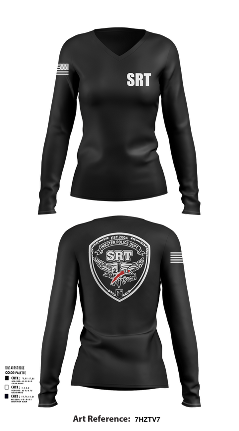 Womens Long Sleeve Vneck Shirt, Pocola SRT, , Teamtime, Team time, sublimation, custom sports apparel, team uniforms, spirit wear, spiritwear, sports uniforms, custom shirts, team store, custom team store, fundraiser sports, apparel fundraiser