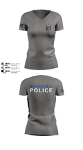 Mooresville Police Department 44990637 Women's Short Sleeve V-neck Shirt - 9