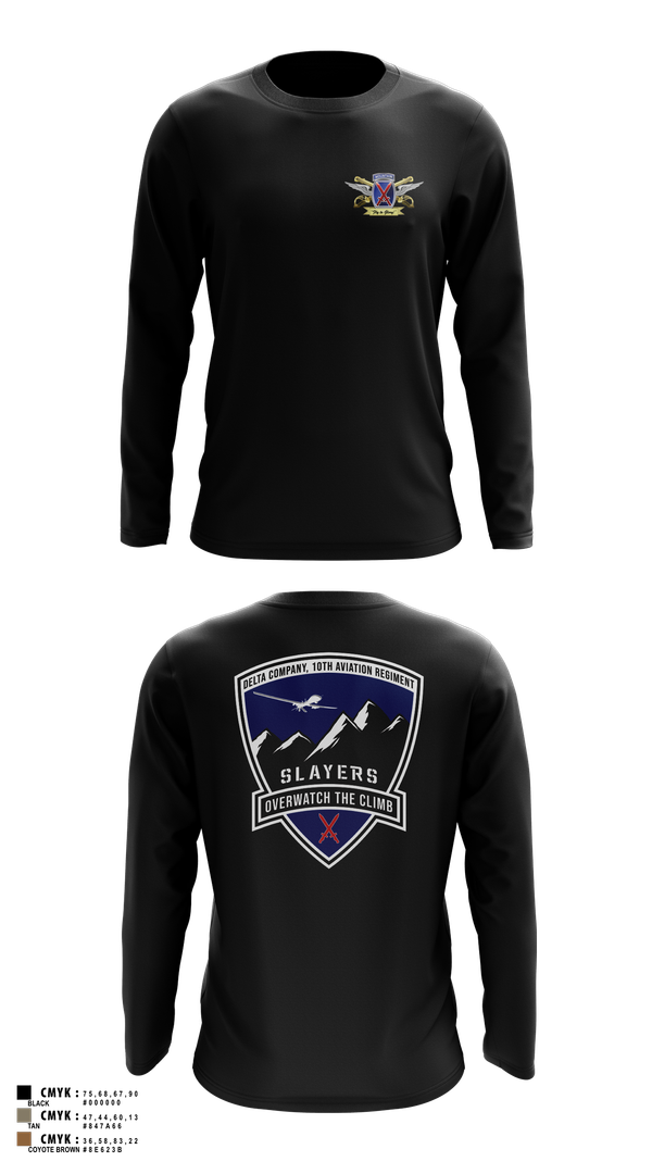 Long Sleeve Performance Shirt, 2-10 AHB Knighthawks, Army, Teamtime, Team time, sublimation, custom sports apparel, team uniforms, spirit wear, spiritwear, sports uniforms, custom shirts, team store, custom team store, fundraiser sports, apparel fundraiser
