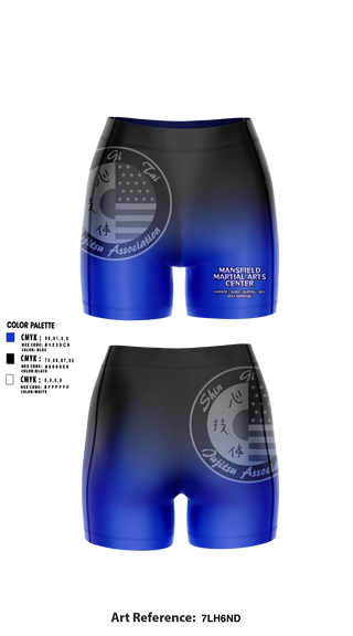 Womens Compression Shorts, Mansfield Martial Arts Center, , Teamtime, Team time, sublimation, custom sports apparel, team uniforms, spirit wear, spiritwear, sports uniforms, custom shirts, team store, custom team store, fundraiser sports, apparel fundraiser
