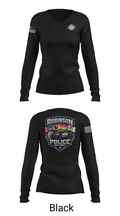 Robinson Police Department 9789546 Women's Long Sleeve V-neck Shirt - 23