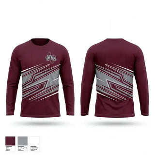 Long Sleeve Performance Shirt, Ranger High School, Men's Basketball, Teamtime, Team time, sublimation, custom sports apparel, team uniforms, spirit wear, spiritwear, sports uniforms, custom shirts, team store, custom team store, fundraiser sports, apparel fundraiser