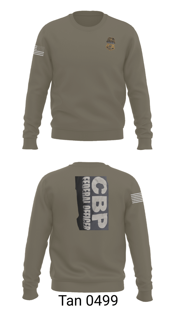 Crew Neck Sweatshirt, US Customs and Border Protection, Police, Teamtime, Team time, sublimation, custom sports apparel, team uniforms, spirit wear, spiritwear, sports uniforms, custom shirts, team store, custom team store, fundraiser sports, apparel fundraiser