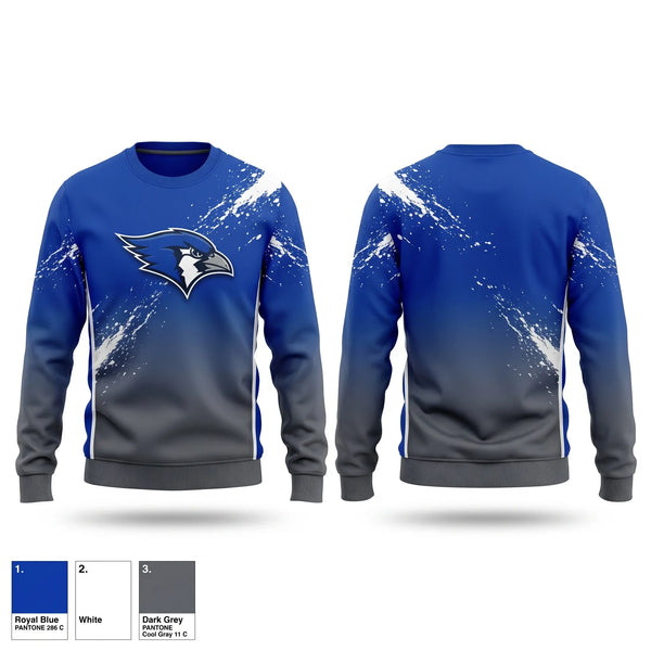 Crew Neck Sweatshirt, Conemaugh Valley Bluejays Football, Spirit Store, Teamtime, Team time, sublimation, custom sports apparel, team uniforms, spirit wear, spiritwear, sports uniforms, custom shirts, team store, custom team store, fundraiser sports, apparel fundraiser