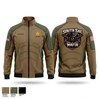 Windbreaker, SAC SOUTH, Army, Teamtime, Team time, sublimation, custom sports apparel, team uniforms, spirit wear, spiritwear, sports uniforms, custom shirts, team store, custom team store, fundraiser sports, apparel fundraiser