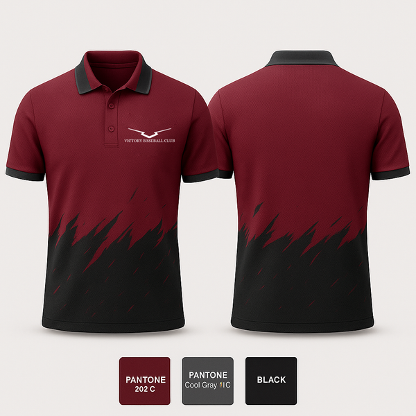Short Sleeve Performance Polo, Victory Baseball, Baseball, Teamtime, Team time, sublimation, custom sports apparel, team uniforms, spirit wear, spiritwear, sports uniforms, custom shirts, team store, custom team store, fundraiser sports, apparel fundraiser