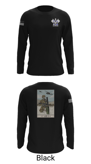 Long Sleeve Performance Shirt, 4-3 HHC, Army, Teamtime, Team time, sublimation, custom sports apparel, team uniforms, spirit wear, spiritwear, sports uniforms, custom shirts, team store, custom team store, fundraiser sports, apparel fundraiser