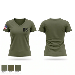 Womens Short Sleeve Vneck Shirt, G-6, Marines, Teamtime, Team time, sublimation, custom sports apparel, team uniforms, spirit wear, spiritwear, sports uniforms, custom shirts, team store, custom team store, fundraiser sports, apparel fundraiser