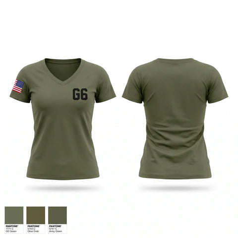 Womens Short Sleeve Vneck Shirt, G-6, Marines, Teamtime, Team time, sublimation, custom sports apparel, team uniforms, spirit wear, spiritwear, sports uniforms, custom shirts, team store, custom team store, fundraiser sports, apparel fundraiser