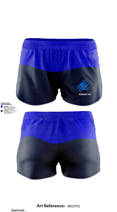 Womens Shorts, Kennandy Hze, Track & Field, Teamtime, Team time, sublimation, custom sports apparel, team uniforms, spirit wear, spiritwear, sports uniforms, custom shirts, team store, custom team store, fundraiser sports, apparel fundraiser