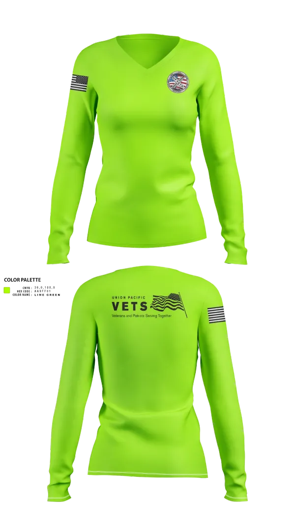 Womens Long Sleeve Vneck Shirt, South Texas UPVETS, , Teamtime, Team time, sublimation, custom sports apparel, team uniforms, spirit wear, spiritwear, sports uniforms, custom shirts, team store, custom team store, fundraiser sports, apparel fundraiser