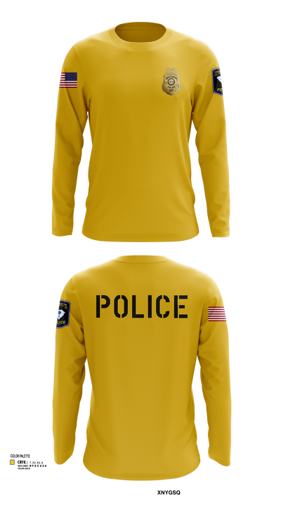New Ellenton Police Department 612730 Long Sleeve Performance Shirt 2