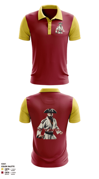 Short Sleeve Performance Polo, Pirate Jiu Jitsu, Wrestling, Teamtime, Team time, sublimation, custom sports apparel, team uniforms, spirit wear, spiritwear, sports uniforms, custom shirts, team store, custom team store, fundraiser sports, apparel fundraiser