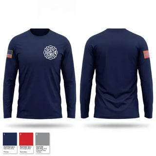 Long Sleeve Performance Shirt, Elko New Market FD, Fire Department, Teamtime, Team time, sublimation, custom sports apparel, team uniforms, spirit wear, spiritwear, sports uniforms, custom shirts, team store, custom team store, fundraiser sports, apparel fundraiser