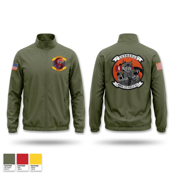 Windbreaker, MWSS-172 Fuels Platoon, Marines, Teamtime, Team time, sublimation, custom sports apparel, team uniforms, spirit wear, spiritwear, sports uniforms, custom shirts, team store, custom team store, fundraiser sports, apparel fundraiser