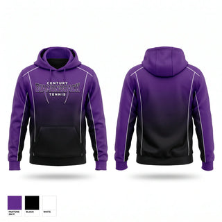 Hoodie, Century, Tennis, Teamtime, Team time, sublimation, custom sports apparel, team uniforms, spirit wear, spiritwear, sports uniforms, custom shirts, team store, custom team store, fundraiser sports, apparel fundraiser
