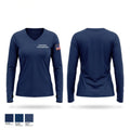 Greensburg Fire Department Women's Long Sleeve V-neck Shirt - 1