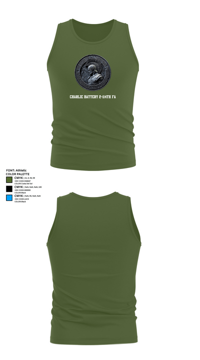 Charlie Battery 2-114th FA 47332730 Tank Top - 56