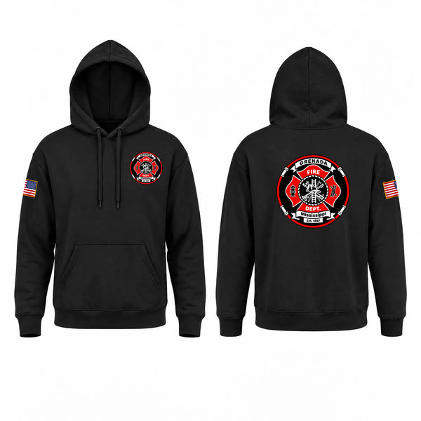 Hoodie, Grenada Fire Department, Fire Department, Teamtime, Team time, sublimation, custom sports apparel, team uniforms, spirit wear, spiritwear, sports uniforms, custom shirts, team store, custom team store, fundraiser sports, apparel fundraiser