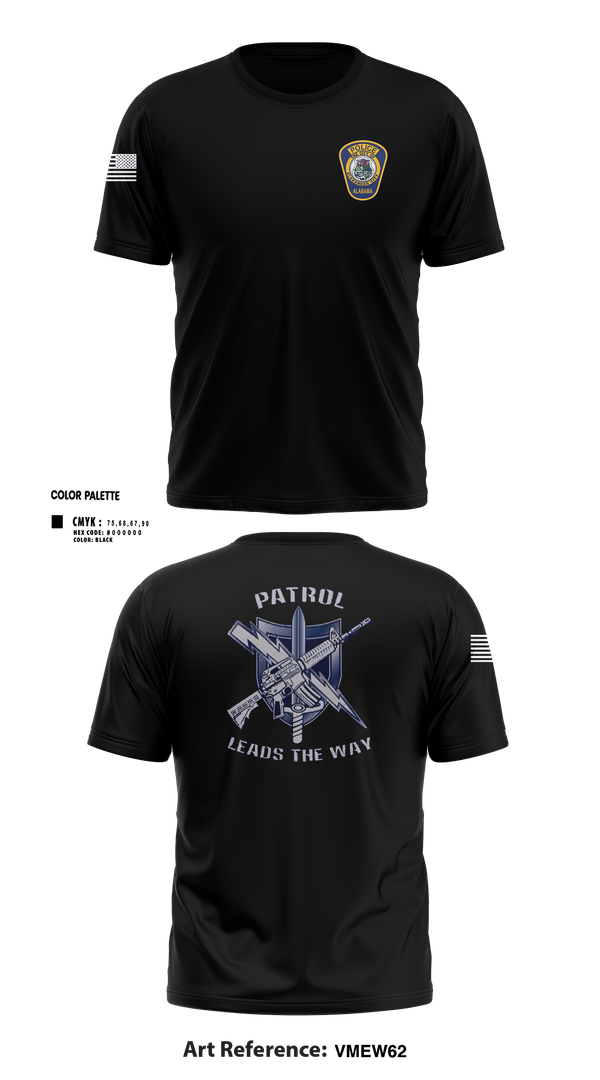 Short Sleeve Performance Shirt, Alexander City Police Department, Police, Teamtime, Team time, sublimation, custom sports apparel, team uniforms, spirit wear, spiritwear, sports uniforms, custom shirts, team store, custom team store, fundraiser sports, apparel fundraiser