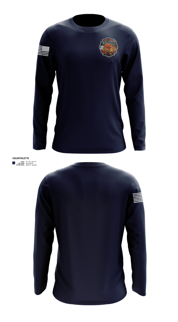 Long Sleeve Performance Shirt, 3 unit juice, Fire Department, Teamtime, Team time, sublimation, custom sports apparel, team uniforms, spirit wear, spiritwear, sports uniforms, custom shirts, team store, custom team store, fundraiser sports, apparel fundraiser