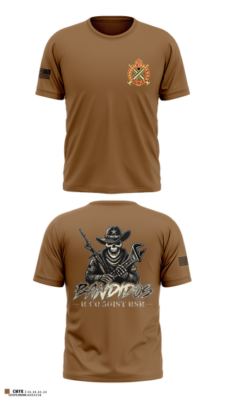 Old School Cotton Feel Shirt, 501st BSB, B Company, , Teamtime, Team time, sublimation, custom sports apparel, team uniforms, spirit wear, spiritwear, sports uniforms, custom shirts, team store, custom team store, fundraiser sports, apparel fundraiser