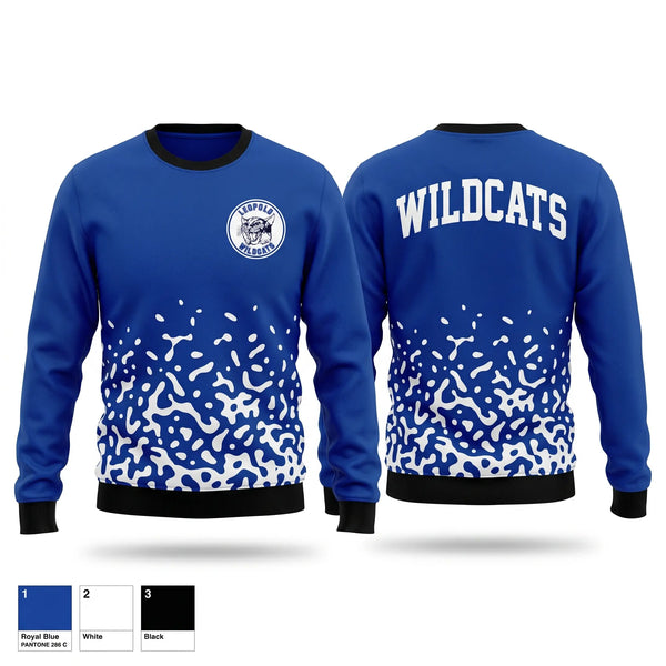 Crew Neck Sweatshirt, Leopold, Cross Country, Teamtime, Team time, sublimation, custom sports apparel, team uniforms, spirit wear, spiritwear, sports uniforms, custom shirts, team store, custom team store, fundraiser sports, apparel fundraiser