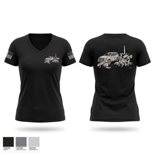 Womens Short Sleeve Vneck Shirt, Crime Patrol Unit, Police, Teamtime, Team time, sublimation, custom sports apparel, team uniforms, spirit wear, spiritwear, sports uniforms, custom shirts, team store, custom team store, fundraiser sports, apparel fundraiser