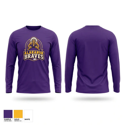 Alakanuk Braves Long Sleeve Performance Shirt - 2