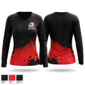NTX Bulldogs 11625315 Women's Long Sleeve V-neck Shirt - 1
