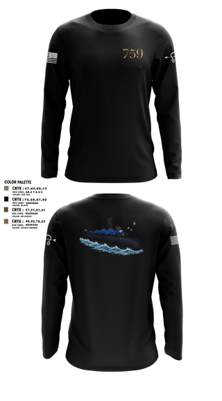 Long Sleeve Performance Shirt, USS Jefferson City, Navy, Teamtime, Team time, sublimation, custom sports apparel, team uniforms, spirit wear, spiritwear, sports uniforms, custom shirts, team store, custom team store, fundraiser sports, apparel fundraiser