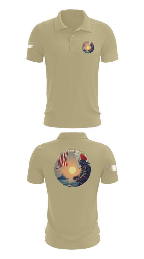 Short Sleeve Performance Polo, Uss Preble DDG 88, , Teamtime, Team time, sublimation, custom sports apparel, team uniforms, spirit wear, spiritwear, sports uniforms, custom shirts, team store, custom team store, fundraiser sports, apparel fundraiser