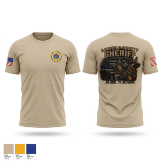 Short Sleeve Performance Shirt, Bayfield County Sheriff K9 Unit, Police, Teamtime, Team time, sublimation, custom sports apparel, team uniforms, spirit wear, spiritwear, sports uniforms, custom shirts, team store, custom team store, fundraiser sports, apparel fundraiser