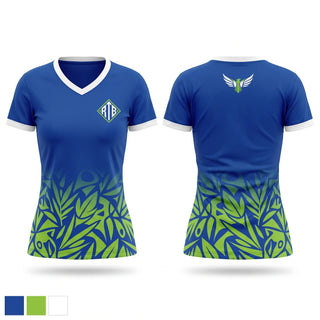 Womens Short Sleeve Vneck Shirt, Raise the Bar, Track & Field, Teamtime, Team time, sublimation, custom sports apparel, team uniforms, spirit wear, spiritwear, sports uniforms, custom shirts, team store, custom team store, fundraiser sports, apparel fundraiser