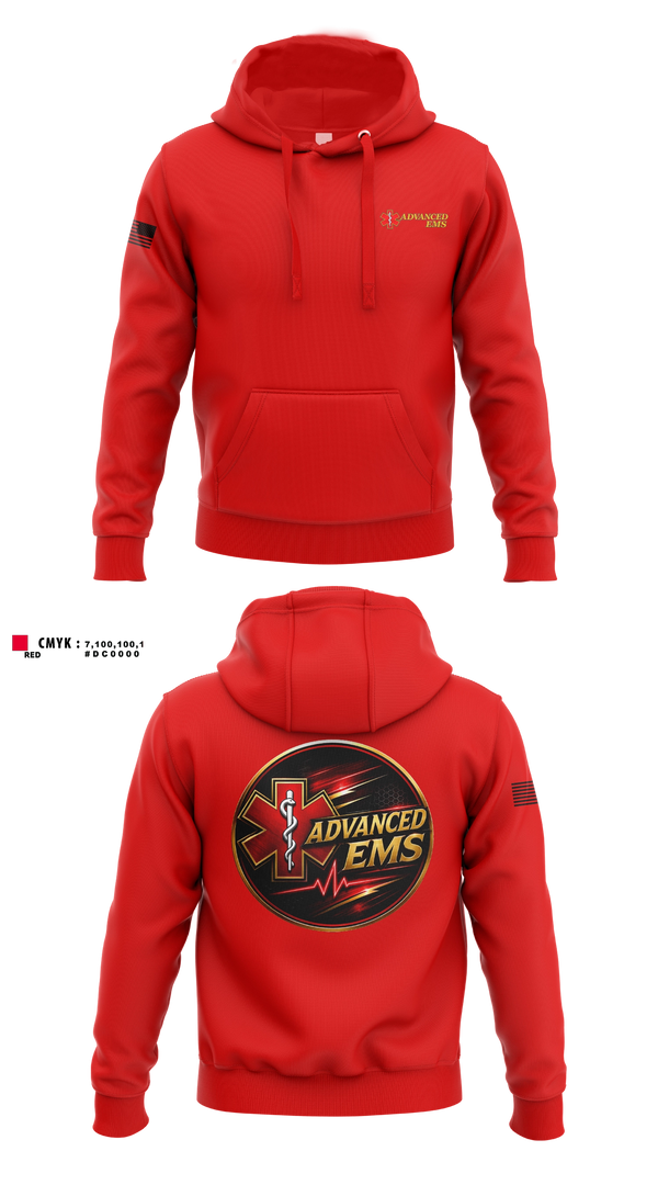 Hoodie, Advanced EMS, EMS/EMT, Teamtime, Team time, sublimation, custom sports apparel, team uniforms, spirit wear, spiritwear, sports uniforms, custom shirts, team store, custom team store, fundraiser sports, apparel fundraiser