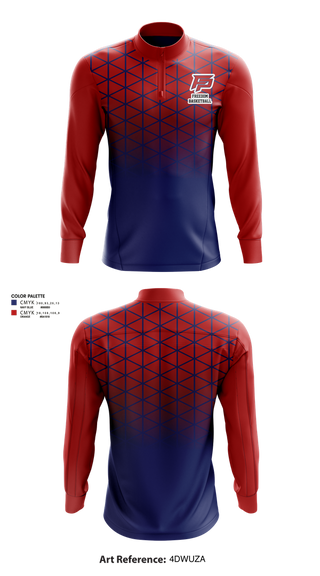 Quarter Zip Jacket, Freedom High School Basketball, Men's Basketball, Teamtime, Team time, sublimation, custom sports apparel, team uniforms, spirit wear, spiritwear, sports uniforms, custom shirts, team store, custom team store, fundraiser sports, apparel fundraiser