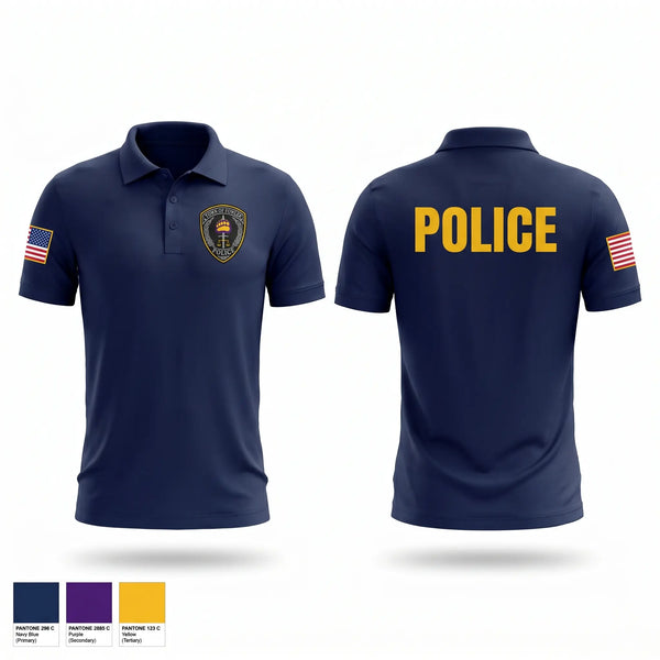 Short Sleeve Performance Polo, Fowler Police Department, Police, Teamtime, Team time, sublimation, custom sports apparel, team uniforms, spirit wear, spiritwear, sports uniforms, custom shirts, team store, custom team store, fundraiser sports, apparel fundraiser