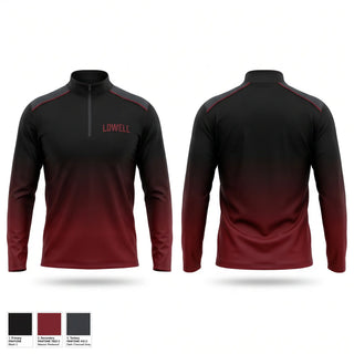 Quarter Zip Jacket, Lowell black, Baseball, Teamtime, Team time, sublimation, custom sports apparel, team uniforms, spirit wear, spiritwear, sports uniforms, custom shirts, team store, custom team store, fundraiser sports, apparel fundraiser